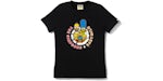 BAPE X The Simpsons Ladies Baby Milo And Family Break Through Tee Black