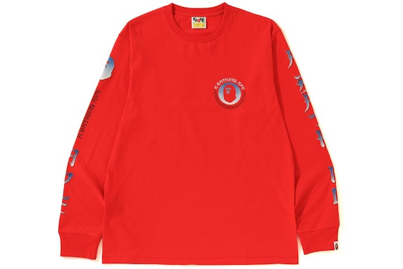 BAPE Master LS Tee Red