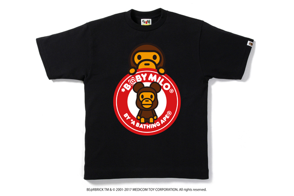 BAPE Medicom Toy Bearbrick Milo Busy Works Tee Black/Red