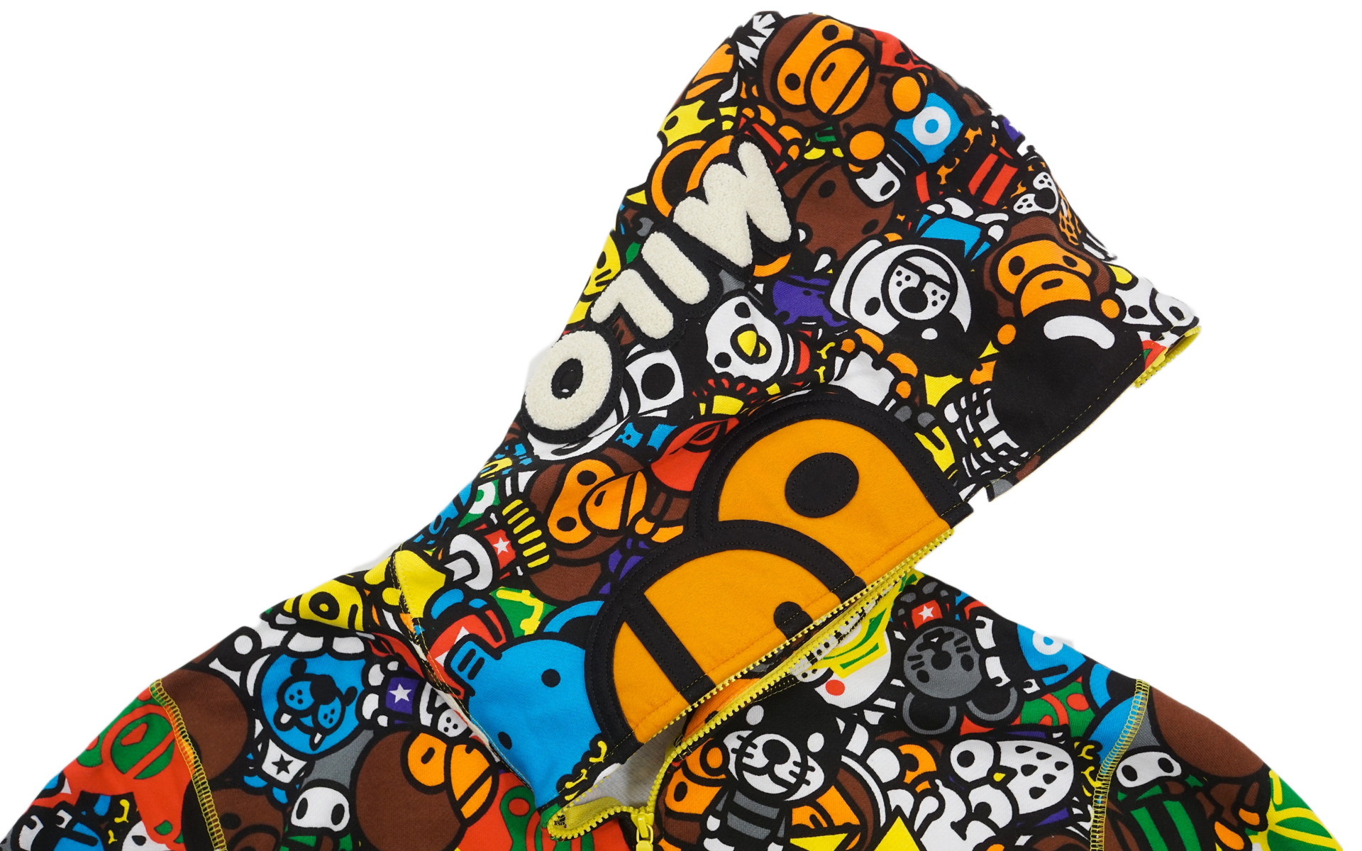 BAPE Milo Face Safari Full Zip Hoodie Multi Men's - US