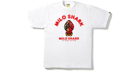 BAPE Milo Shark College Tee White/Red