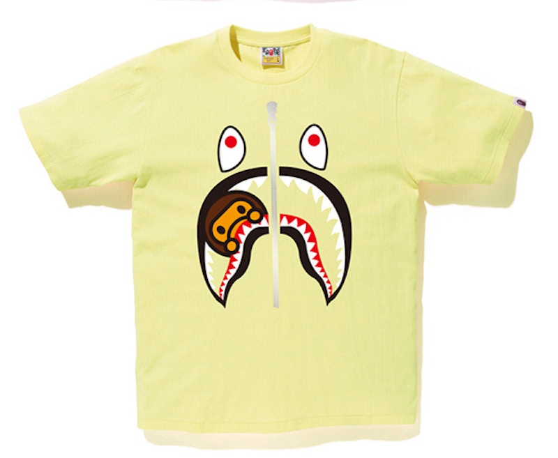 BAPE Milo Shark Face Tee Yellow