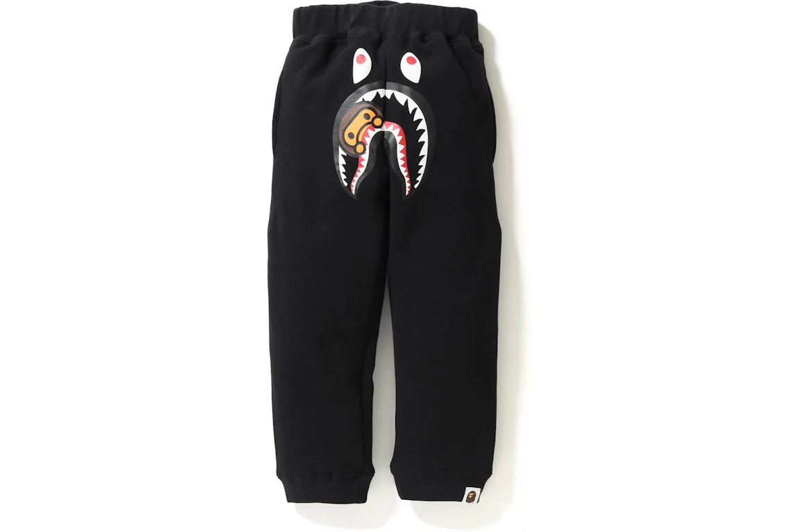 BAPE Milo Shark Sweat Pants Pants (Kids) Black