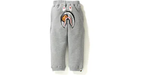 BAPE Milo Shark Sweat Pants Pants (Kids) Gray