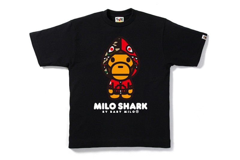 Bape baby milo shark tee best sale