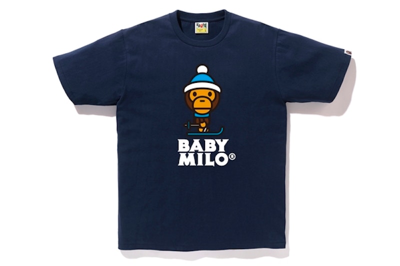 BAPE Milo Ski Tee Navy