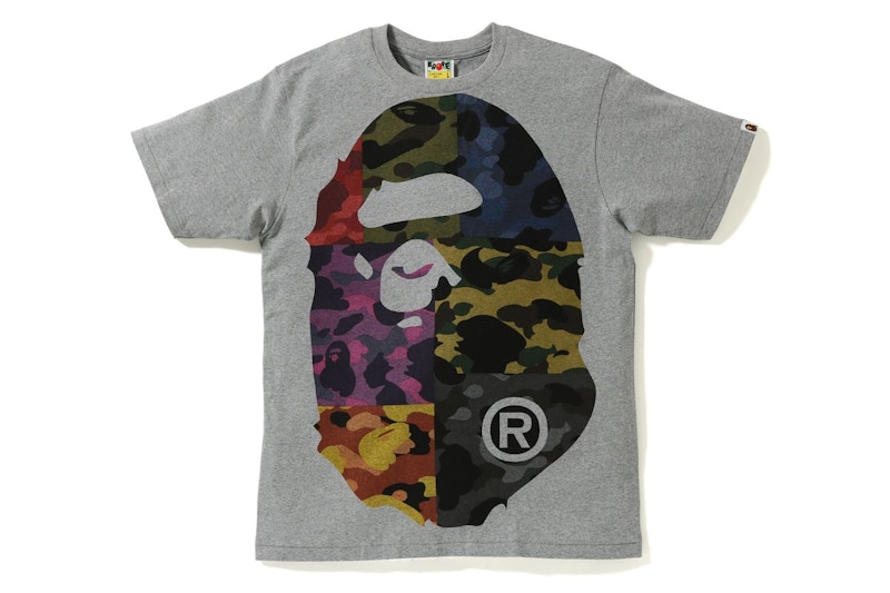 camo bape tee