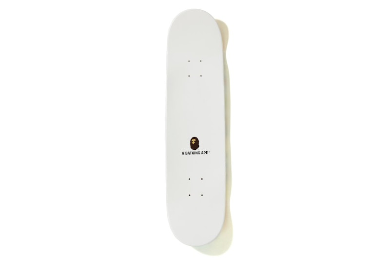 BAPE Multi Camo Skateboard Deck White - FW18 - US