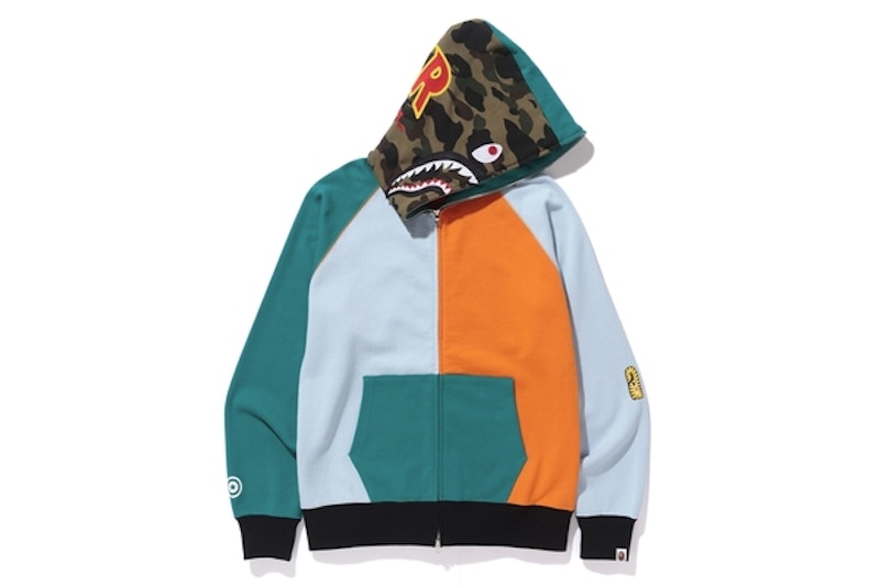 Bape hoodie light online blue