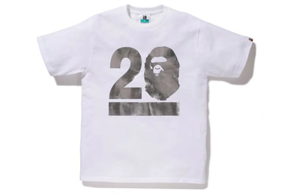 BAPE NW20 BAPE Gallery Kyoto Limited T-Shirt White/Silver