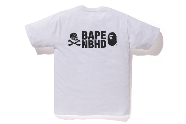 BAPE NBHD Tee 2 White/Black Men's - US