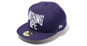 BAPE NYC Logo New Era Cap Cap Purple
