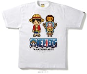 BAPE One Piece Luffy & Chopper X Milo Tee White Men's - US