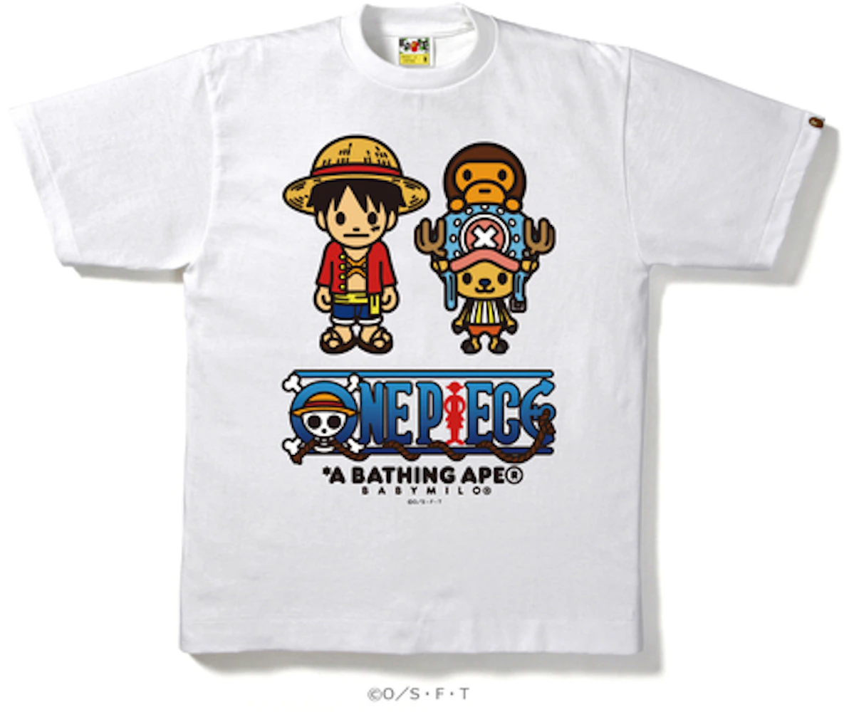 BAPE One Piece Luffy & Chopper X Milo Tee White - US