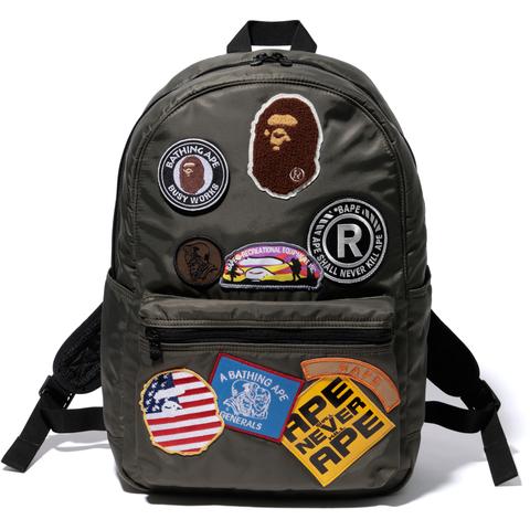 BAPE Patch Day Pack Pack Olive - US