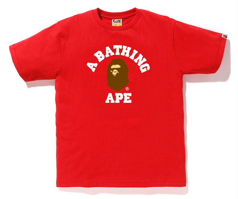 bathing ape college tee