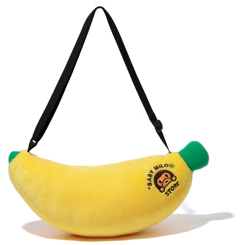 BAPE Plush Doll Bag Banana Yellow - US