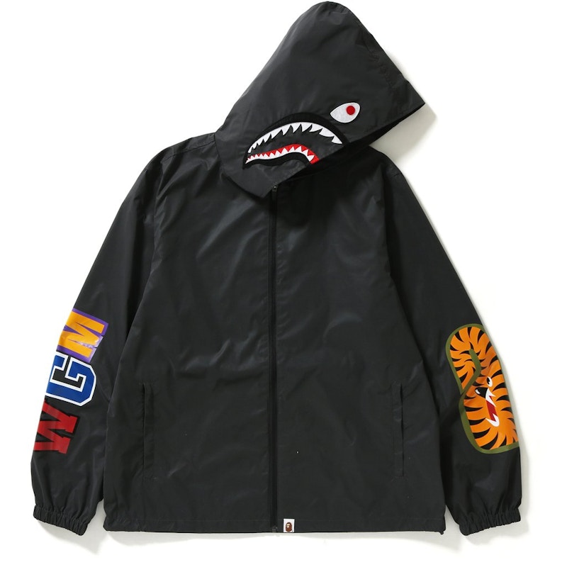 BAPE Reflector Shark Hoodie Jacket Black Men's - US