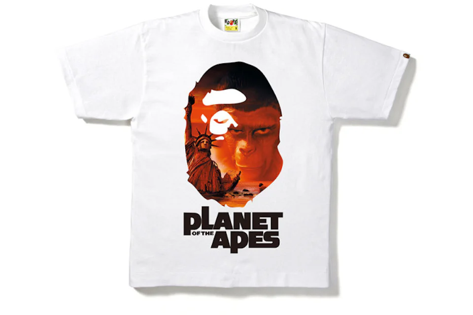 BAPE X Planet of the Apes Rise of Liberty Tee White