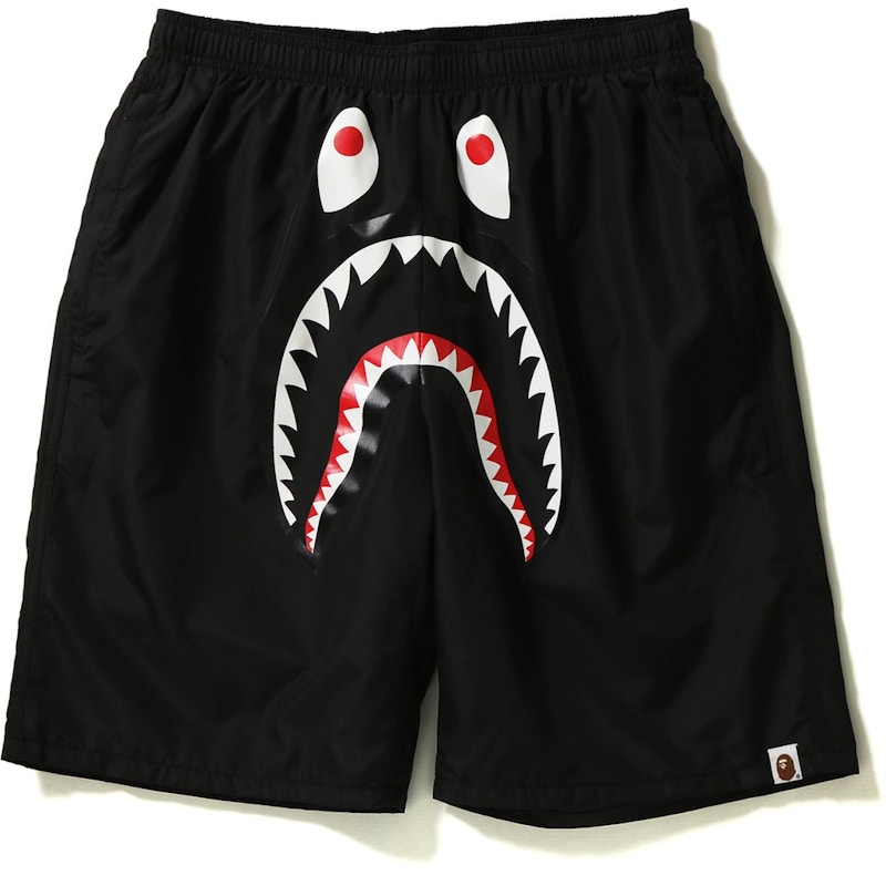 BAPE Shark Beach Shorts Black - SS18 - GB