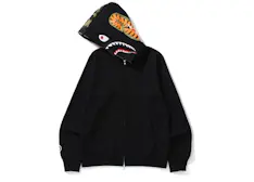 Bape shark full zip hoodie camo hood black Outlet