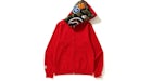 BAPE Shark Full Zip Hoodie Red