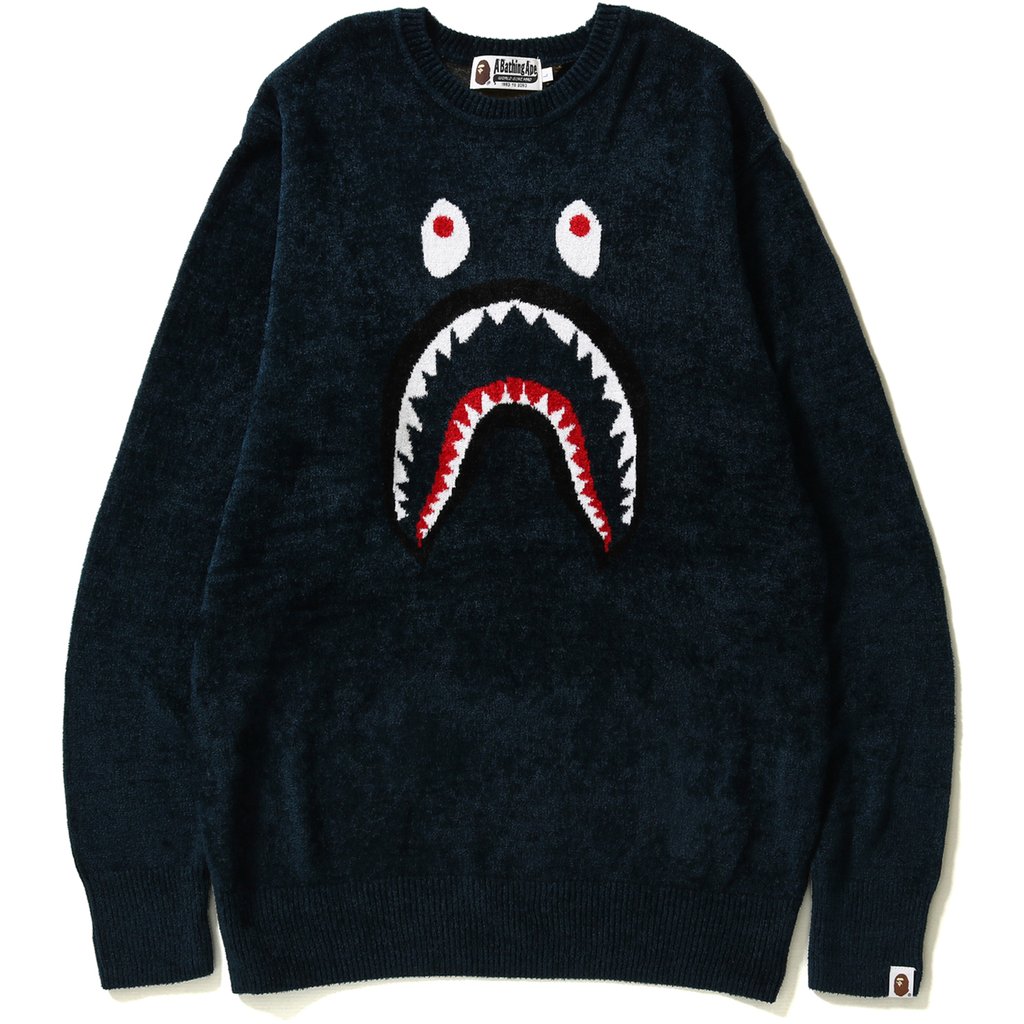 BAPE Shark Knit Knit Navy Men's - GB