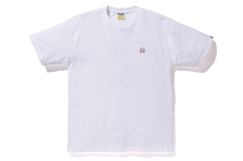 BAPE Shark One Point WGM Tee White Men's - SS19 - US