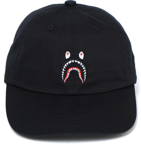 BAPE Shark Panel Cap Black Men's - US