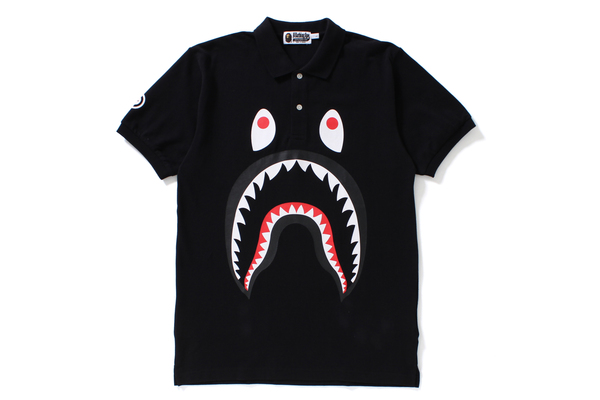 BAPE Shark Polo Black -