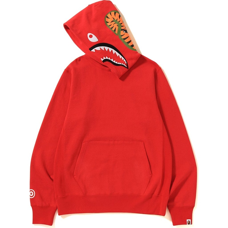 Red bape deals shark hoodie