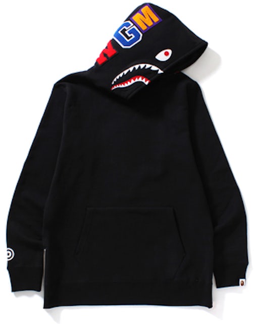 Bape Shark Half Zip Pullover Hoodie Black