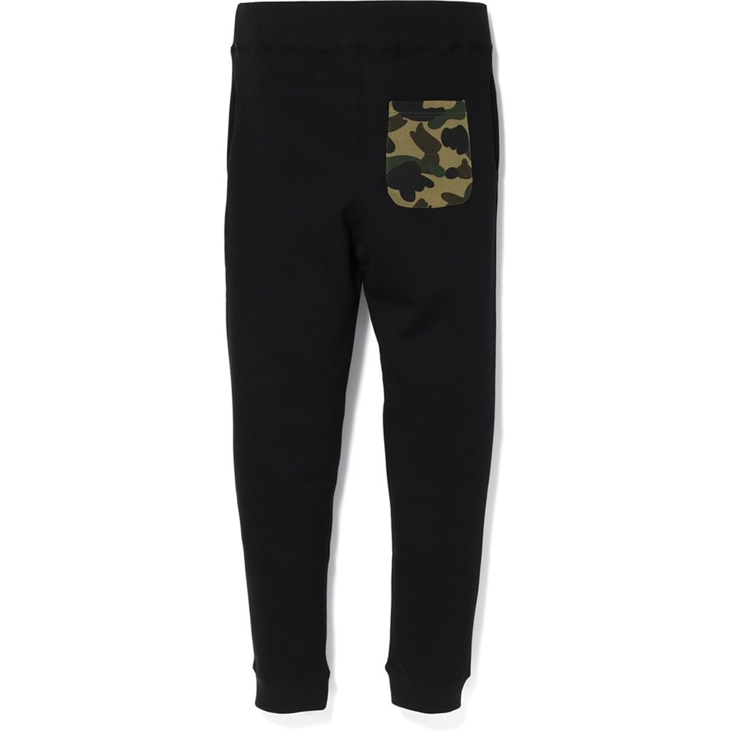 BAPE Shark Slim Sweat Pants Black/Green Men's - FW18 - US