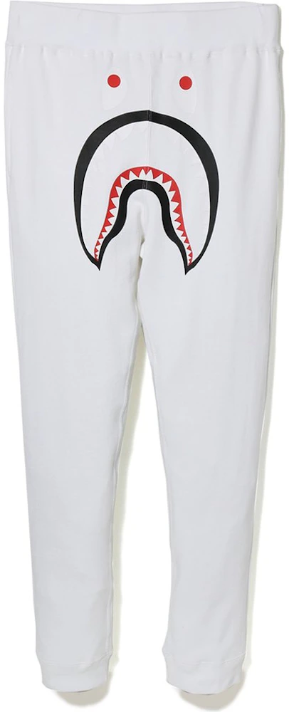 BAPE Shark Slim Sweat Pants White Men's - SS19 - US