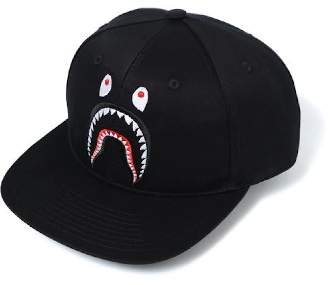 BAPE Shark Snap Back Cap Cap Black Men's - US