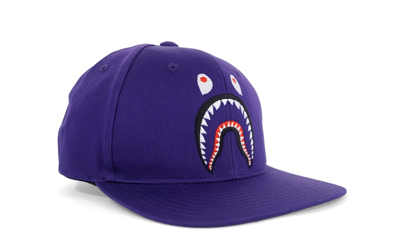 BAPE Shark Snapback Purple