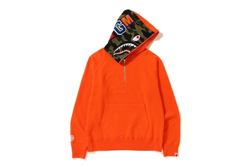 Bape cheap hoodie orange