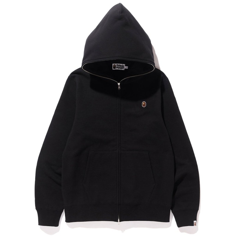 A・BATHING APE】bape logo zip hoodie - パーカー