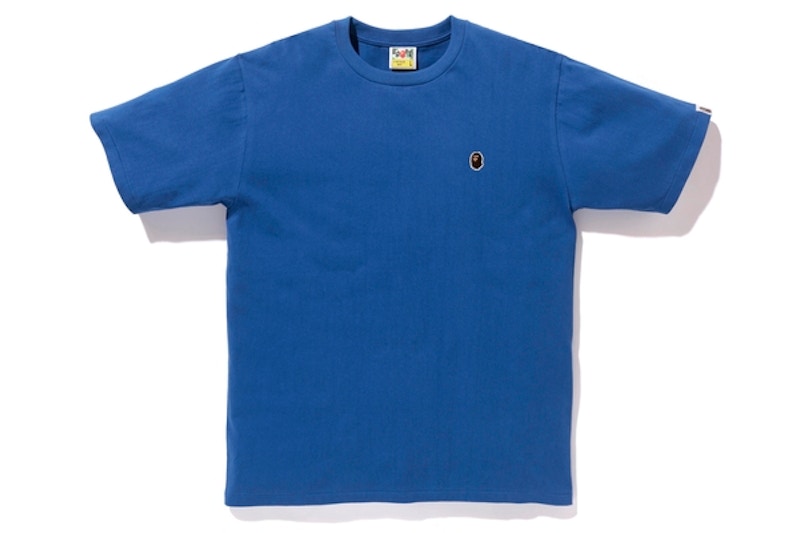Camiseta BAPE Silicon Ape Head One Point, azul