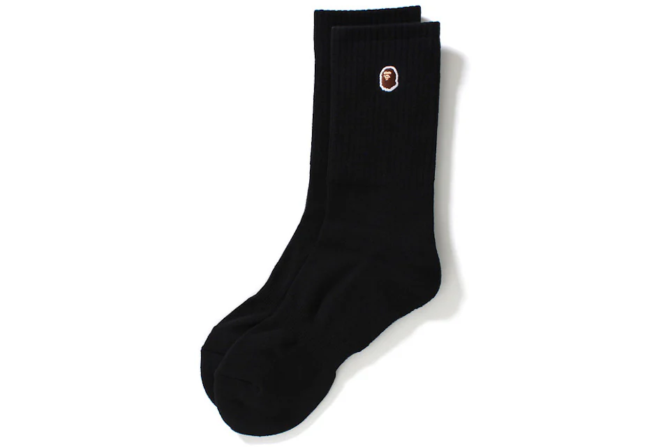 BAPE Basic Socks Black