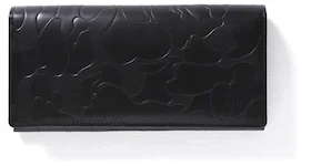 BAPE Solid Abc Leather Long Wallet Wallet Black