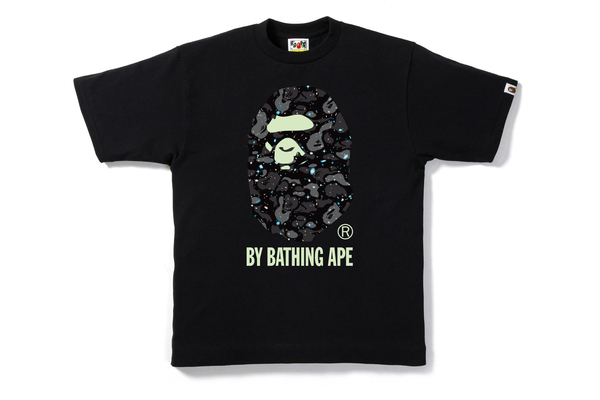 BAPE Space Camo By Bathing Tee Black Men's - US