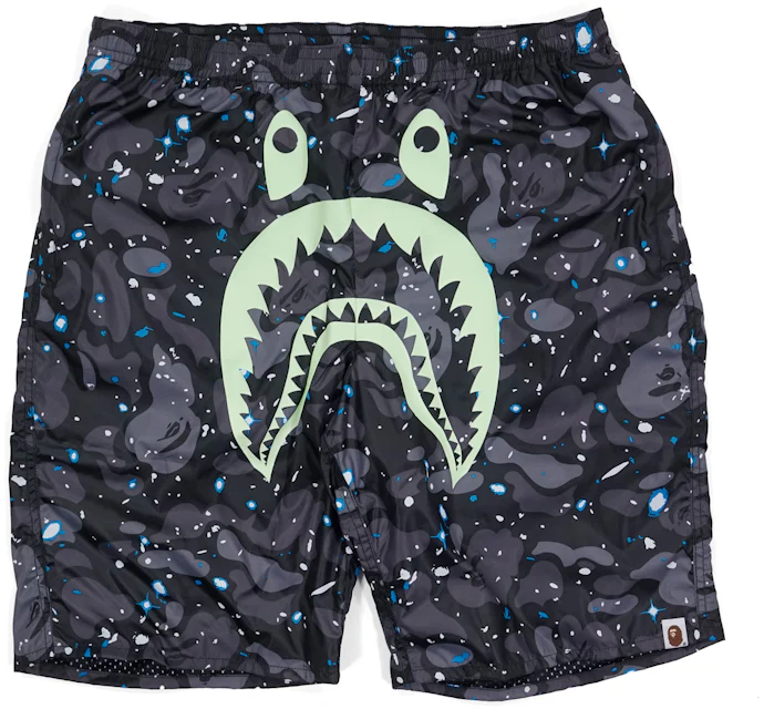 COLOR CAMO SHARK BEACH SHORTS MENS