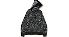 BAPE Space Camo Shark Full Zip Hoodie Black