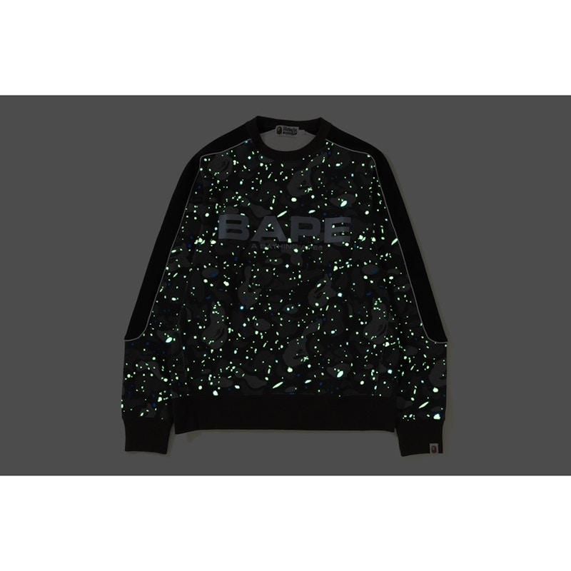 Bape space best sale camo crewneck