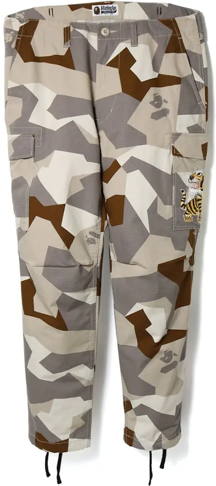 BAPE Splinter Camo 6-Pocket Pants Beige Men's - SS18 - US