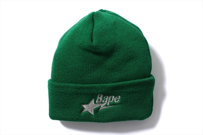 BAPE Sta Knit Cap Green Men's - US