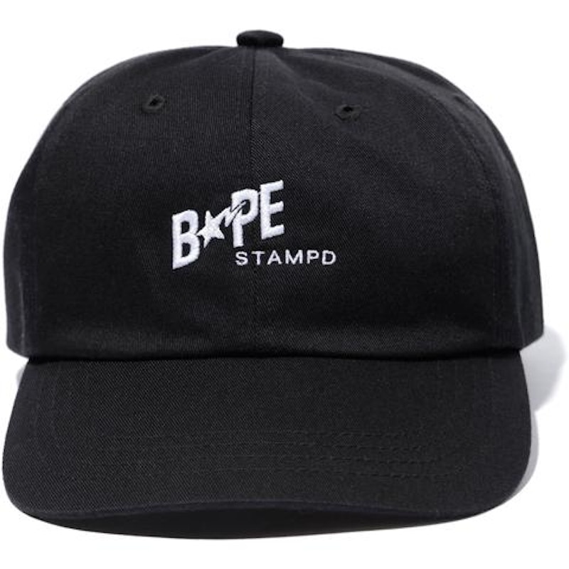 BAPE Stampd Panel Cap Cap Black Men's - US