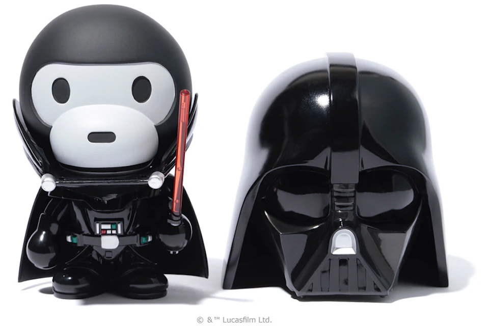 Bape Star Wars X Baby Milo Vcd Darth Vader Black Ss18 Bape Star Wars X Baby Milo Vcd Darth Vader Black Ss18