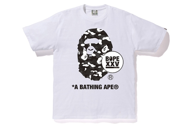 BAPE Store DSMG XXV Ape Head Tee White Men's - FW18 - GB